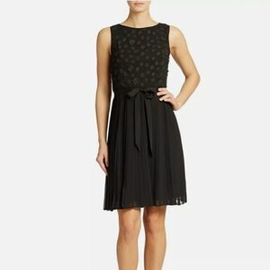 Adrianna Papell Appliqué Fit&Flare Cocktail Dress